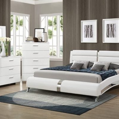 Felicity Modern White Bedroom Set