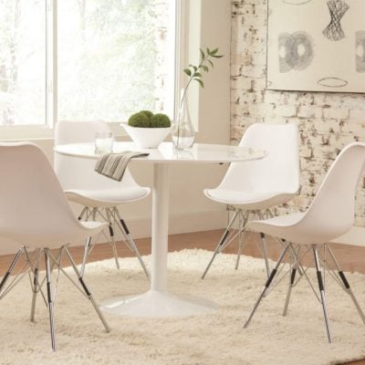 lowry white round kitchen table