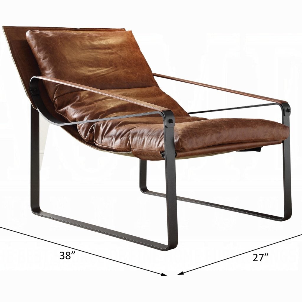 Alternative view of Quoba Modern Industrial Accent Chair