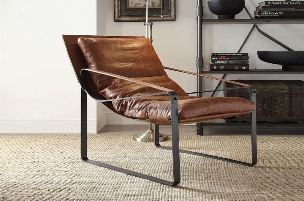 Quoba Modern Industrial Accent Chair KFROOMS