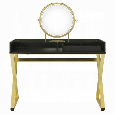 coleen black and gold desk