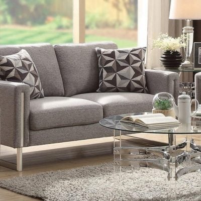 stellan grey fabric loveseat 551242