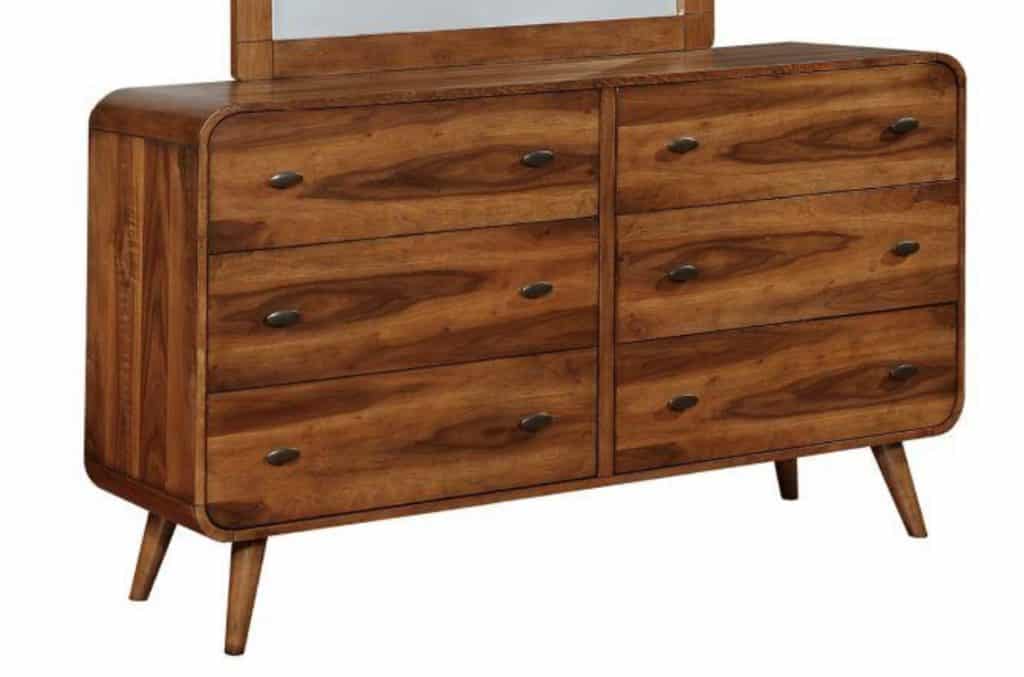 robyn mid century modern walnut dresser