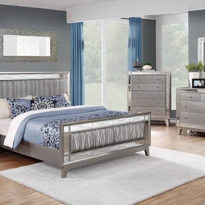 leighton silver bedroom set 204921Q queen king