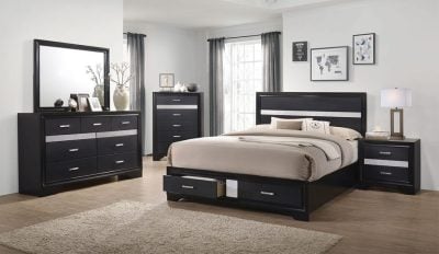 Miranda Glam Rhinestones Bedroom Set - Image 2