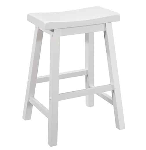 Hubert Casual Rustic Wood Bar Stool - Image 5