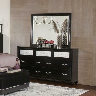 barzini dresser mirror 200893 coaster