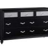 coaster black barzini dresser 200893
