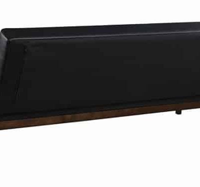 360059 black adjustable sofa bed futon coaster