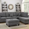 F6511 ash black sectional