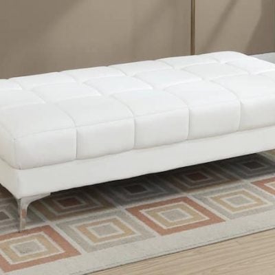 F7229 white ottoman poundex