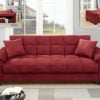 F7890 red microfiber adjustable sofa