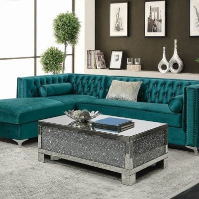 bellaire grey velvet sectional