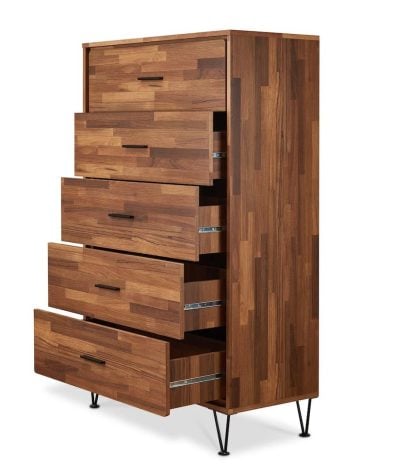 Deoss Walnut Mid Century Modern Chest - Image 3