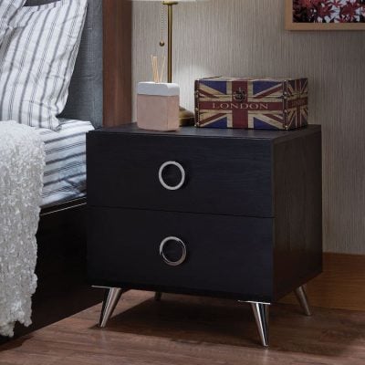 elms black nightstand 97338