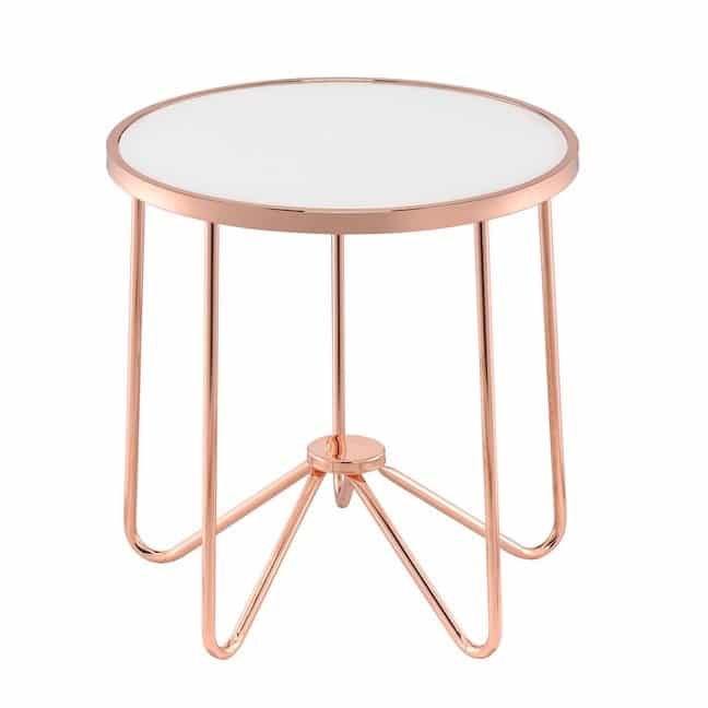 Proviche Rose Gold Tables KFROOMS Modern Rose Gold Coffee Table