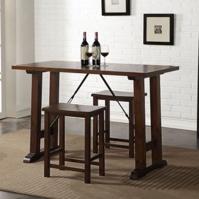 filbert walnut table acme 72070