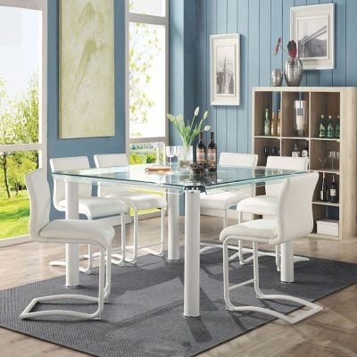 gordie white counter height dining set acme 70250+70252