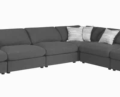 serene coaster sectional charcoal 551324_1b