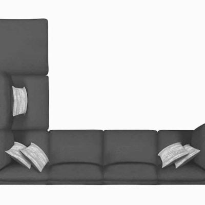 serene coaster sectional charcoal 551324_7a