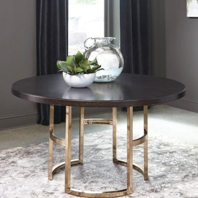 benton dining table glam coaster 109240