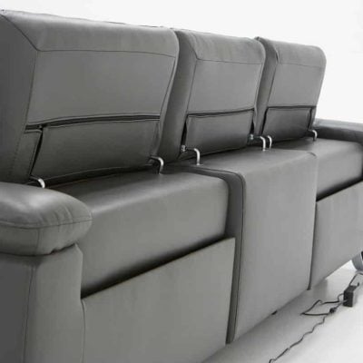 Divani Casa Maine - Modern leather fabric sofa