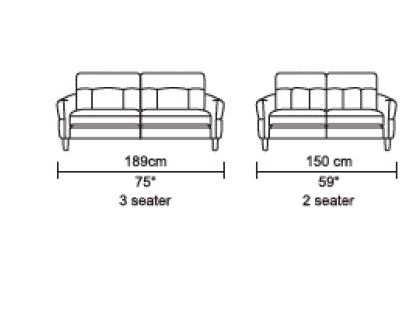 Divani casa clark modern grey living room set