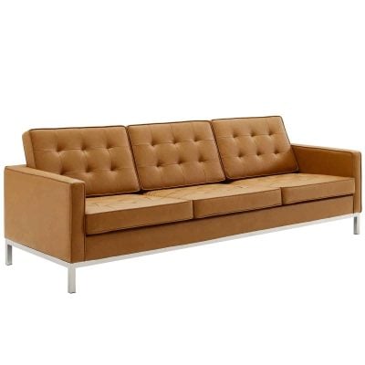 leather sofa modway EEI-4106-SLV-TAN-SET_2_