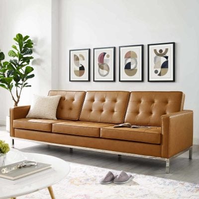 tan sofa modway EEI-3385-SLV-TAN_5_ mid centuruy modern sofa