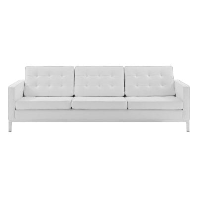 white modern sofa modway EEI-3385-SLV-WHI_3_