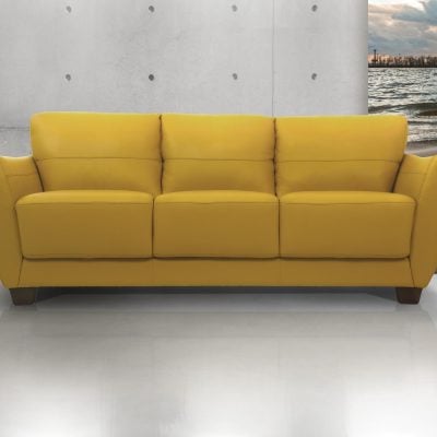 54945 valeria mustard italian leather sofa