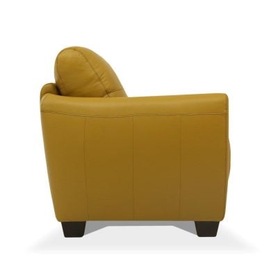 valeria mustard italian leather sofa