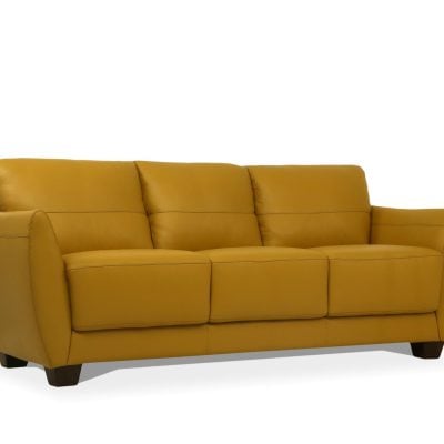 54945 valeria mustard italian leather sofa