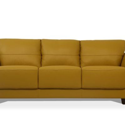 54945 valeria mustard italian leather sofa