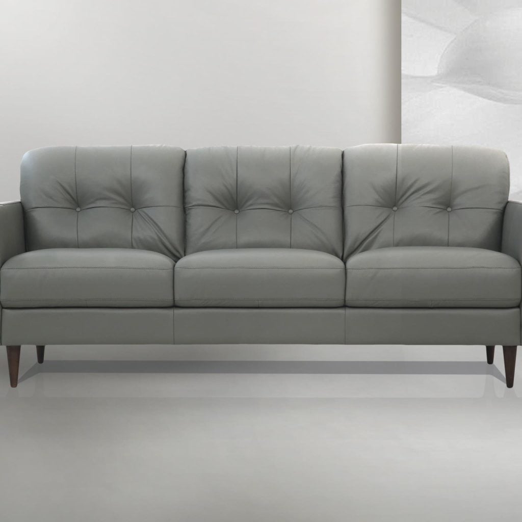 54960 gray leather sofa radwan