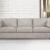 55015 matias italian leather grey sofa