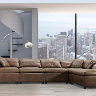 55100 audrey mocha sectional sofa acme
