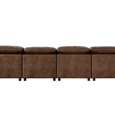 audrey mocha sectional sofa