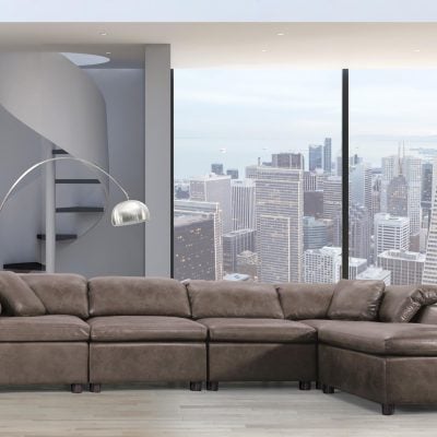 55105 brown audrey sectional