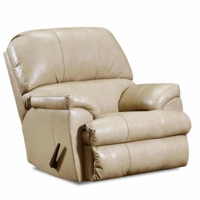 phygia tan leather recliner chair 55762