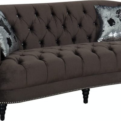 Brown velvet sofa 509151