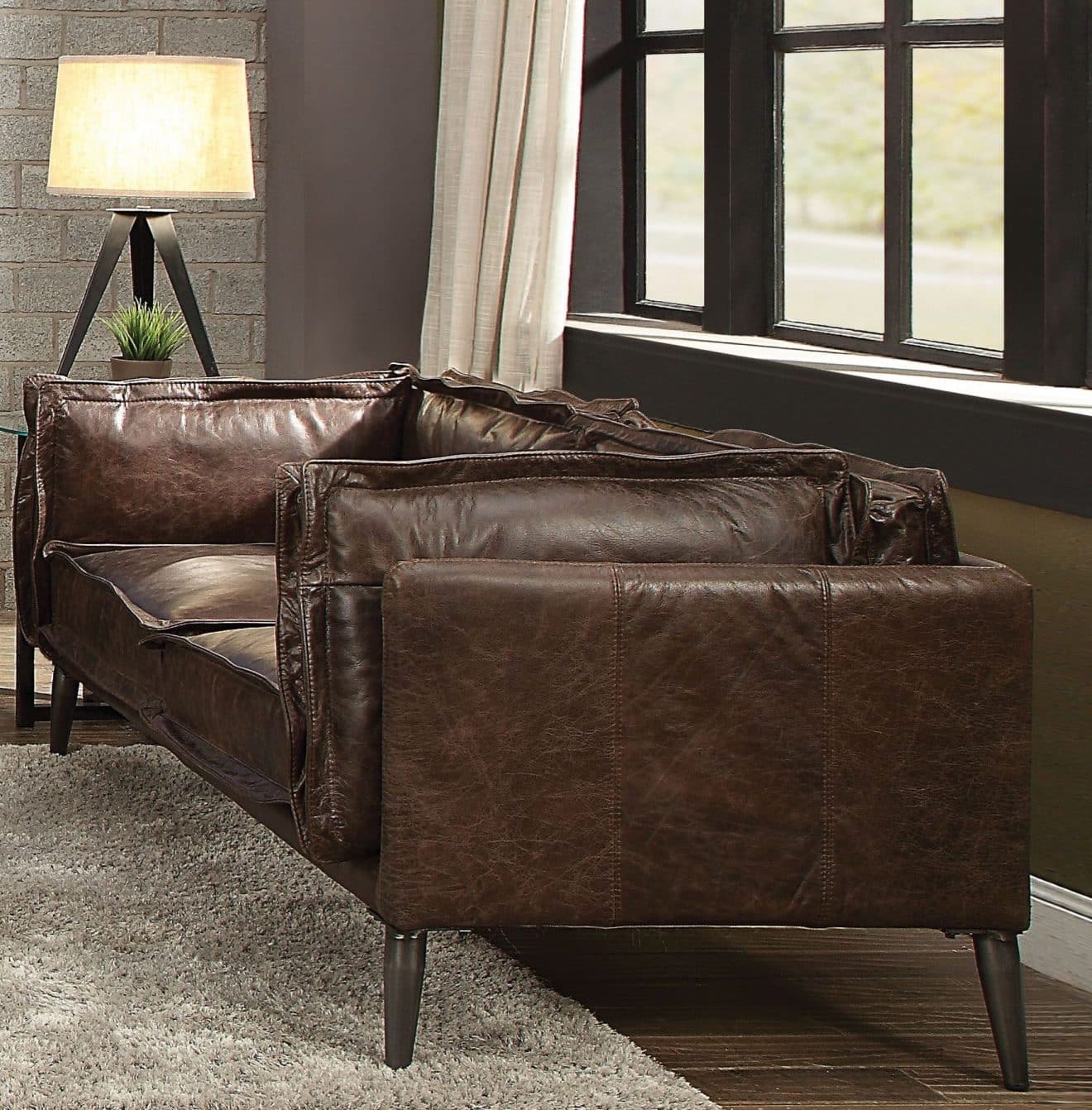 Porchester 100 Top Grain Leather Sofa KFROOMS Free Delivery