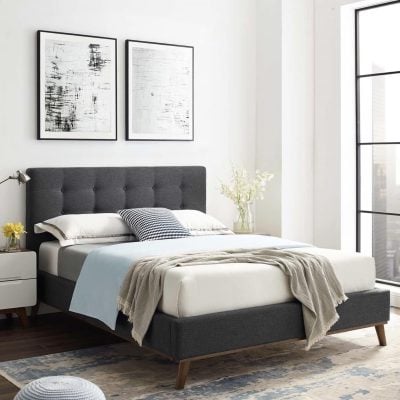 Mckenzie tufted platform bed