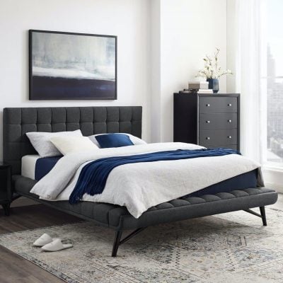 Julia Fabric Platform Bed