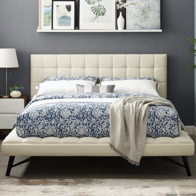 Julia Fabric Platform Bed