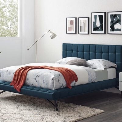 Julia Fabric Platform Bed