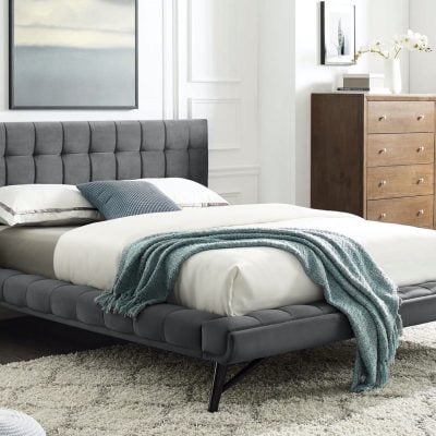 Julia Fabric Platform Bed
