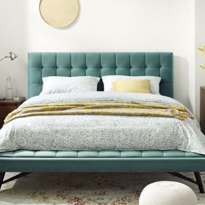 Julia Fabric Platform Bed