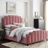 Lucille Velvet Platform Bed