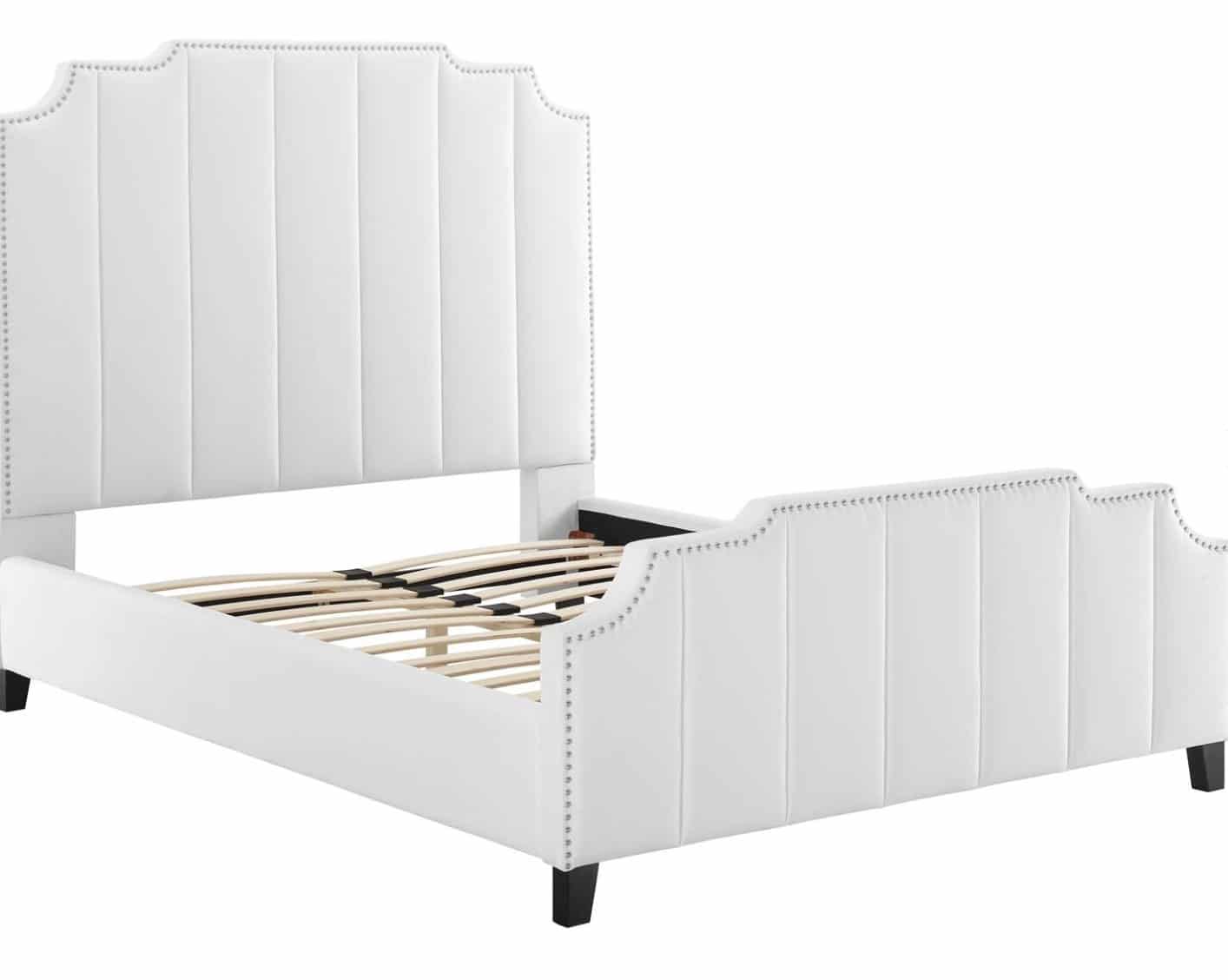 Lucille Velvet Platform Bed